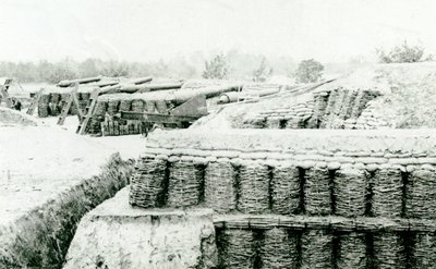 Vue sud-ouest de la batterie n°1 à Farnholds House, rivière York, 1862 - Mathew B. Brady